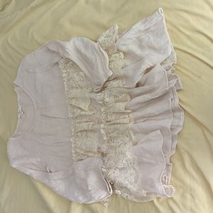 Entro Cream lacy tunic